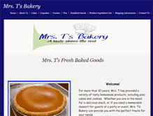 Tablet Screenshot of mrstsbakerygoods.com